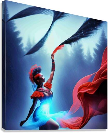 mystical dancer Canvas Print