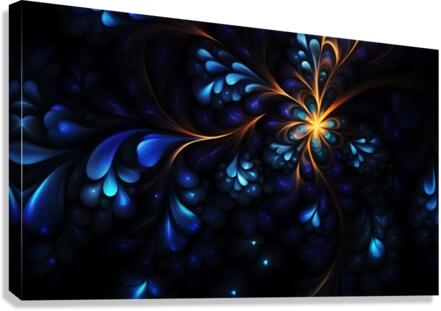 midnight flower Canvas Print