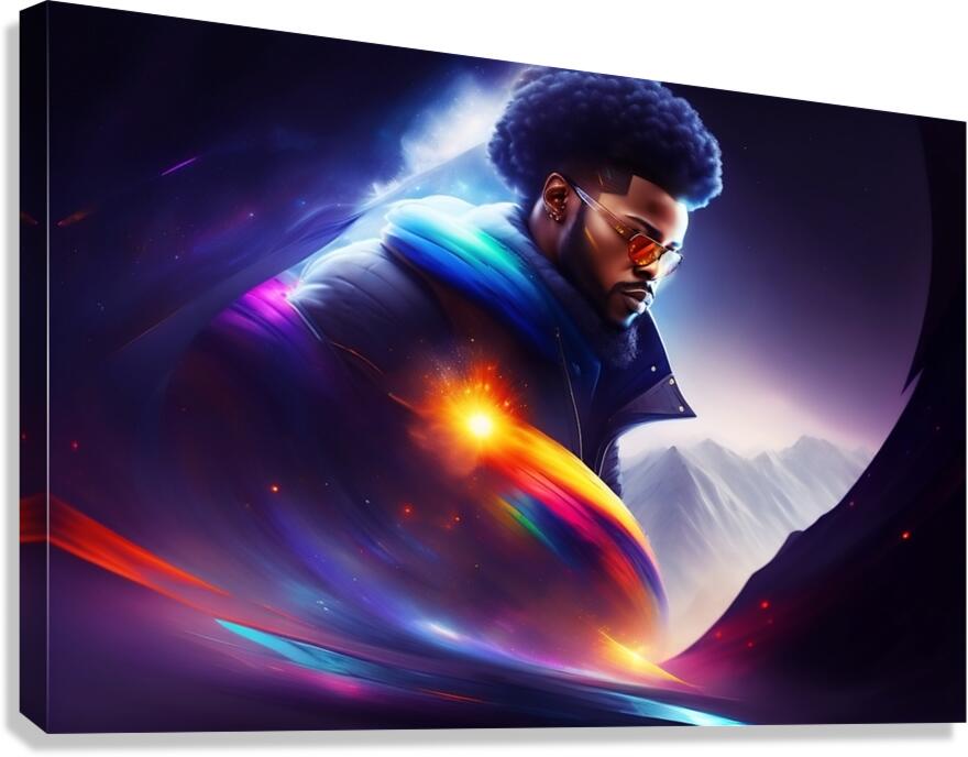 the afro Canvas Print