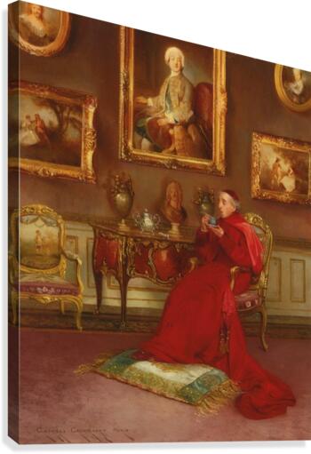 Taking tea Canvas Print