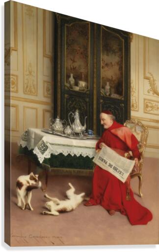 Cat games Canvas Print