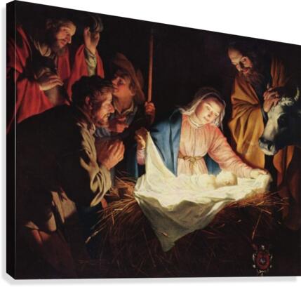 Nativity scene Canvas Print