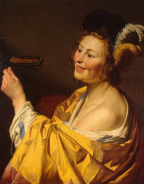 Lute player Print