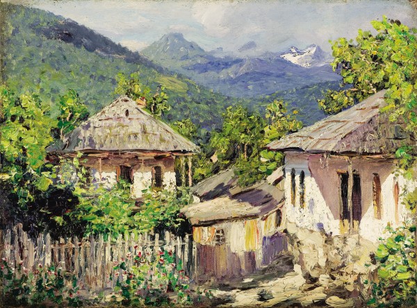 Village Scene Print