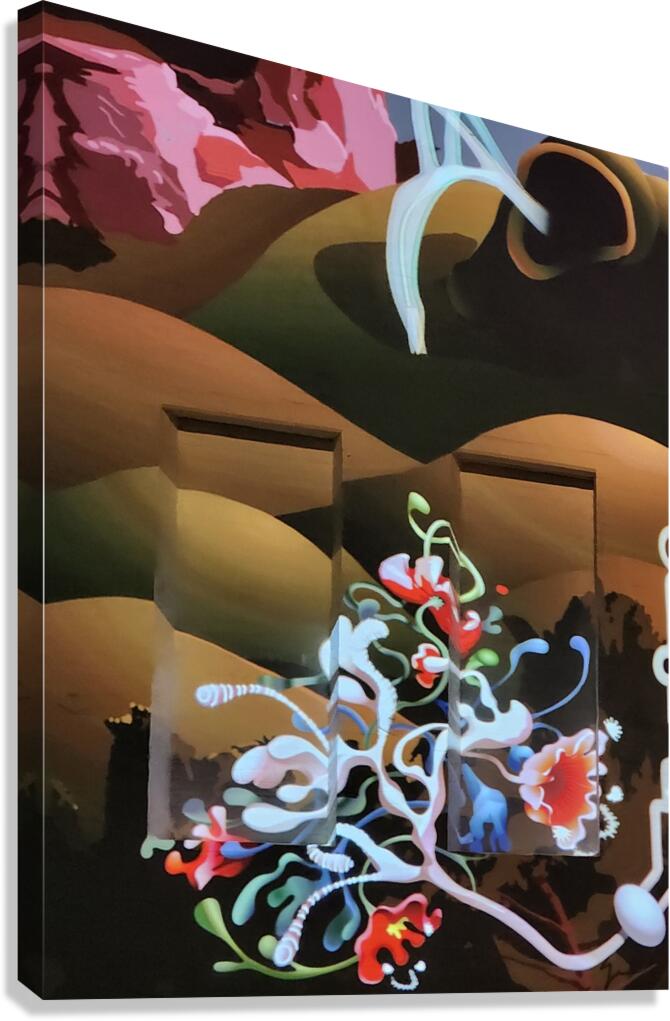 Flowing shapes Canvas Print
