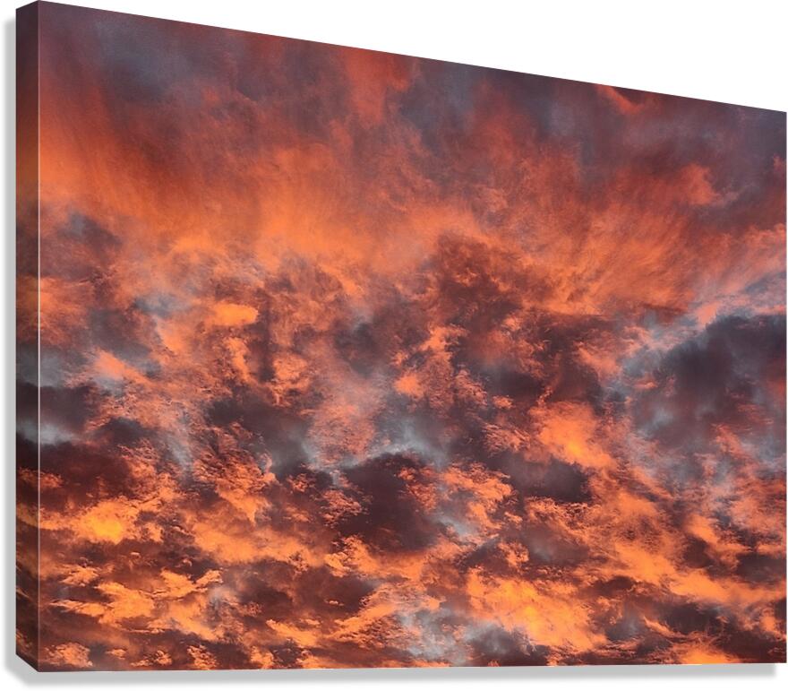Fiery dawn Canvas Print