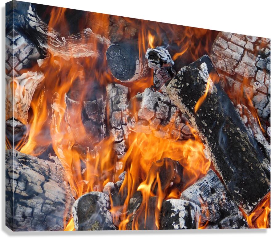Dancing flames Canvas Print