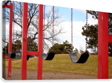 Swingset Canvas Print
