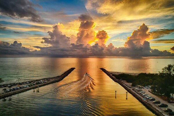 Jetties Perfect Sunset   1 by Sun Kissed Salt Photography