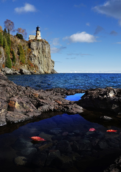 split rock fall Print
