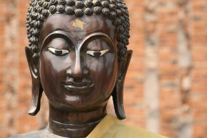 Buddha Head black - Ayutthaya 5563