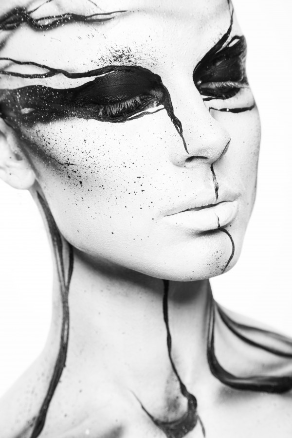 Marble  face art Print