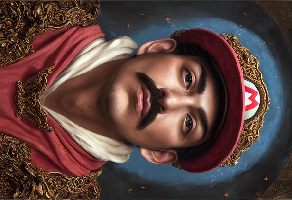 Renaissance Mario  by The Ed Underground