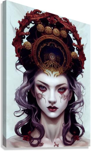 Scarlet Divinity   Canvas Print