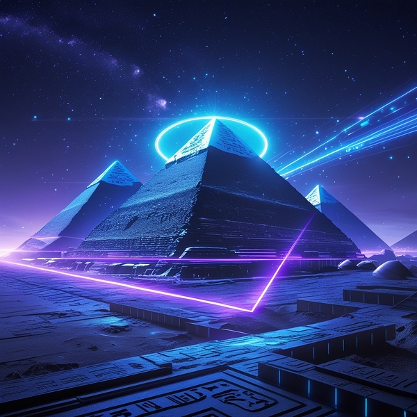 The pyramids Print