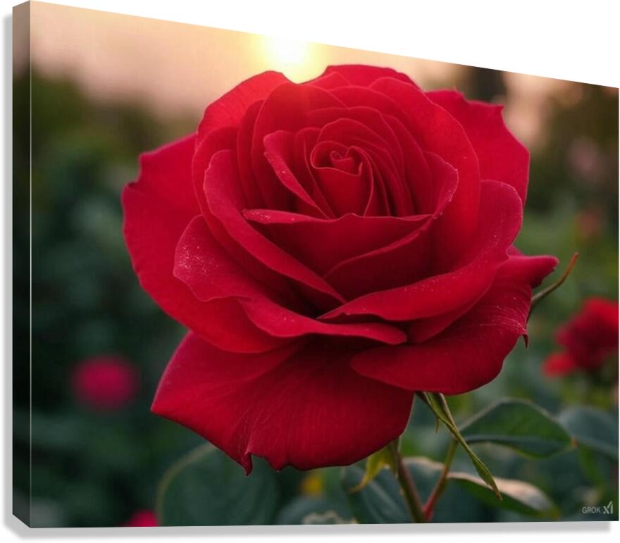 Red rose Canvas Print
