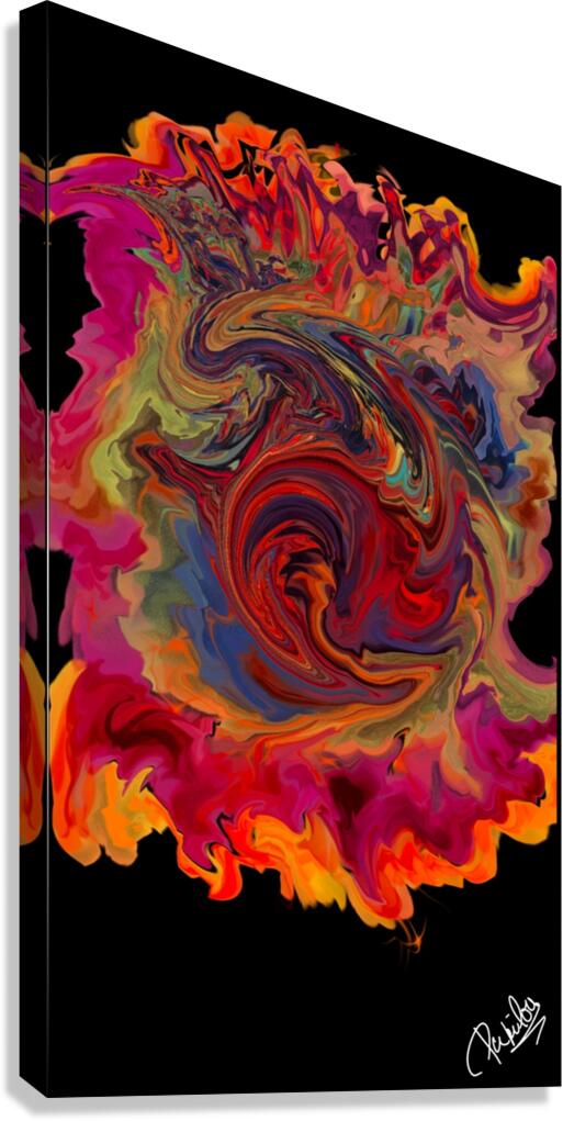 Flamme quantique - Quantum flame Canvas Print