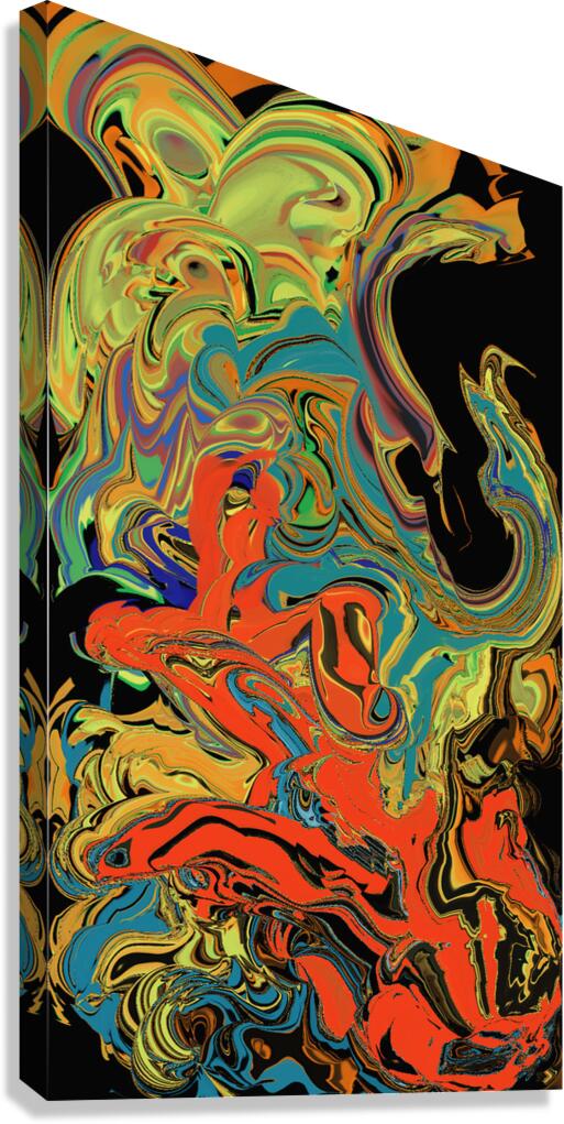 Flammes - Flames Canvas Print