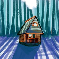 House on pacific forest