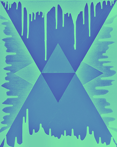 Drip Triangle Green Haze