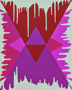 Drip Triangle Purple pink 1