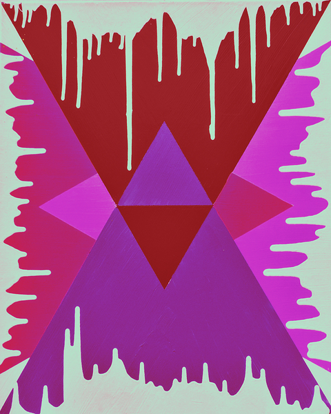 Drip Triangle Purple pink 1