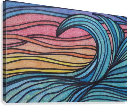 Twilight Wave  Canvas Print
