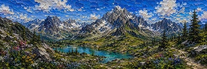 Impasto Fantasy Landscape 5