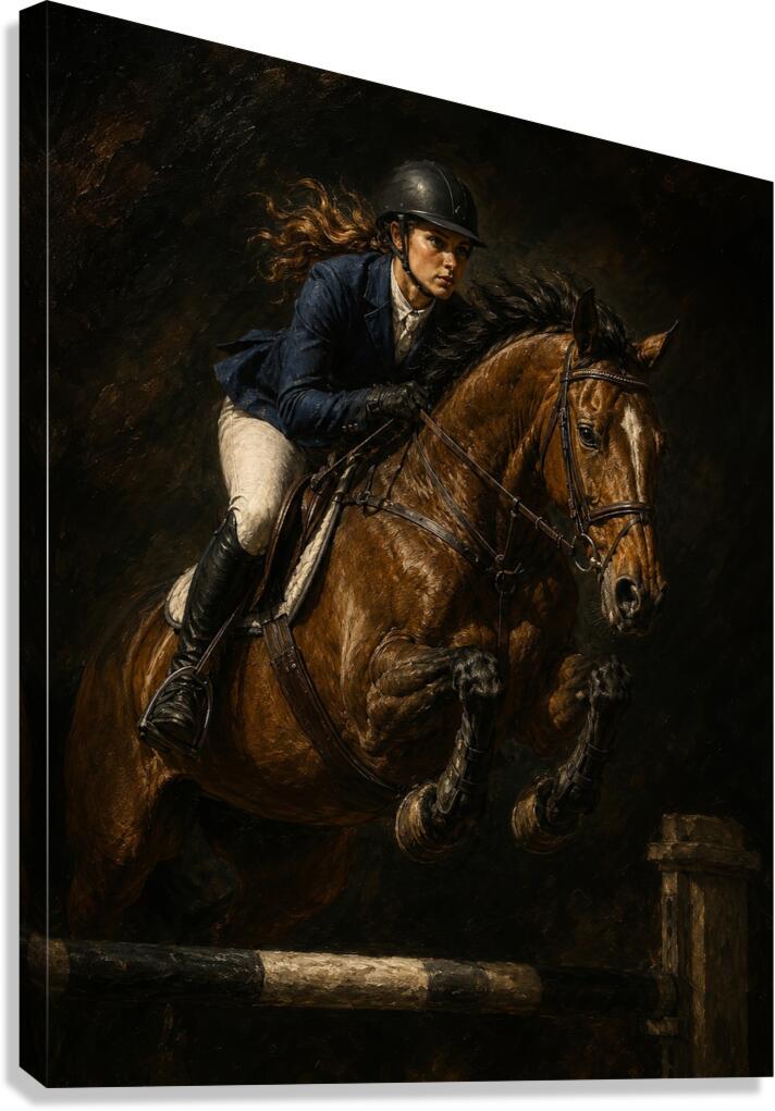 Focused Leap 3 Canvas Print