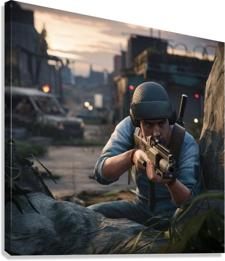 Pubg war  Canvas Print