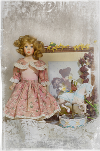 Doll with Carousel