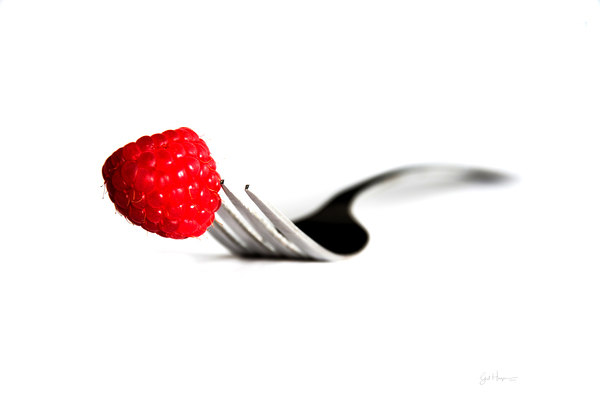 Fork and Raspberry by Gil Hooper
