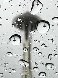 Space Needle - Rain in Seattle Series