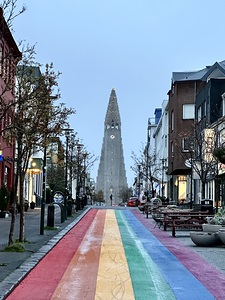 Rainbow Street in Reykjavik Iceland 3