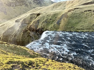 Skogafoss Waterfall Top Iceland