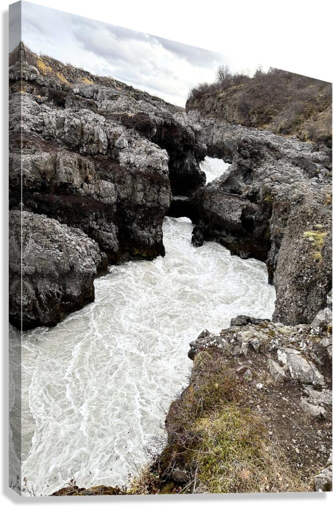 Hraunfossar 1 Iceland Canvas Print