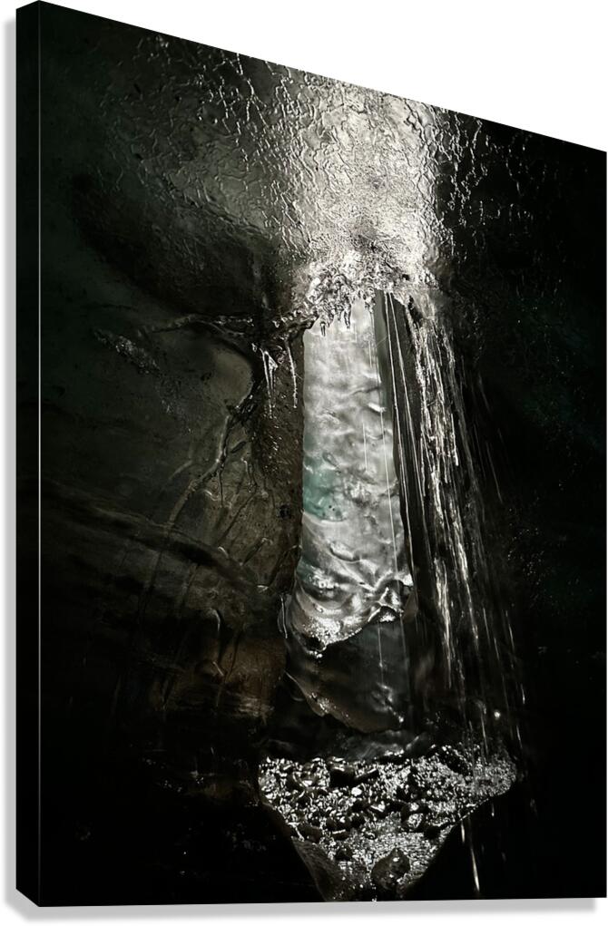 Ice Cave at Vatnajokull 2 Iceland Canvas Print