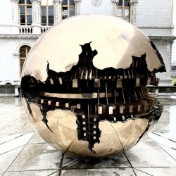 Trinity College Sphere Within Sphere in Dublin Ireland