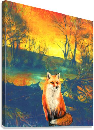 Be like the fox Canvas Print