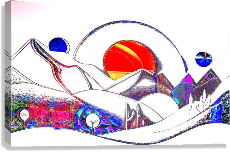 Mountain time. Canvas Print