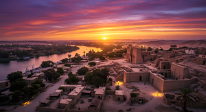 The ancient Egyptian city of Nubia