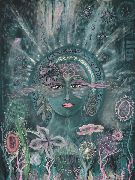 She who holds our Visionary Future by Suzanne Schevene