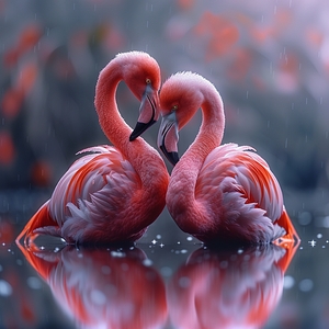 Eternal Love Flamingos