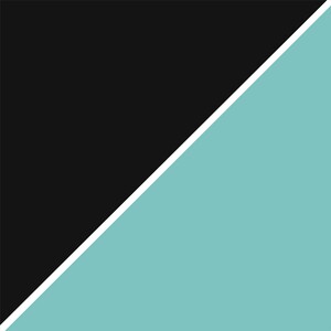 Black and Turquoise Abstract