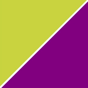 Chartreuse and Purple Abstract