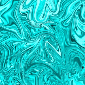 Cyan Liquid Marble