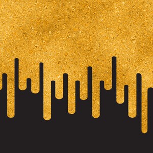 Dripping Orange Glitter