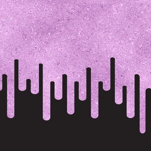 Dripping Plum Glitter