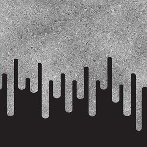 Dripping Silver Glitter