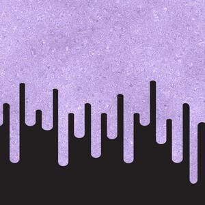 Dripping  Purple Glitter